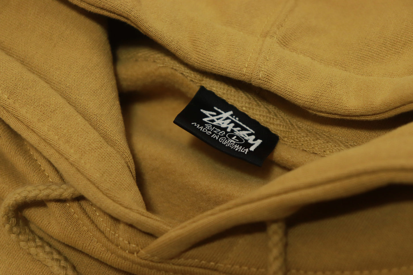 STUSSY STOCK LOGO APPLIQUE HOODIE