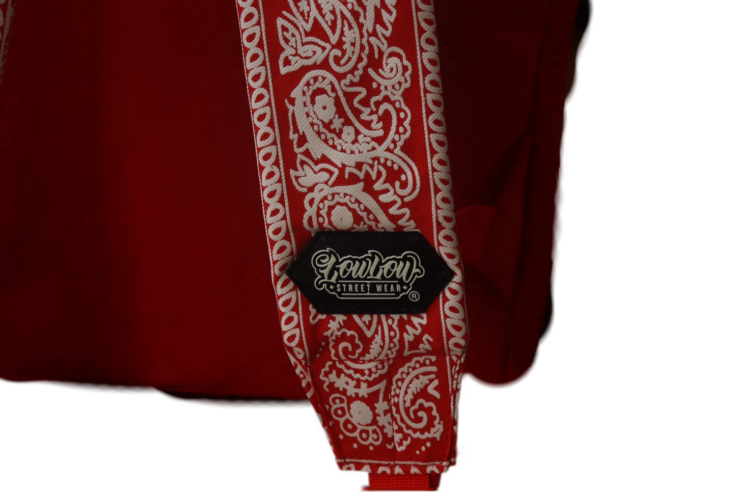 LOWLOW STREETWEAR RED BANDANA BACKPACK