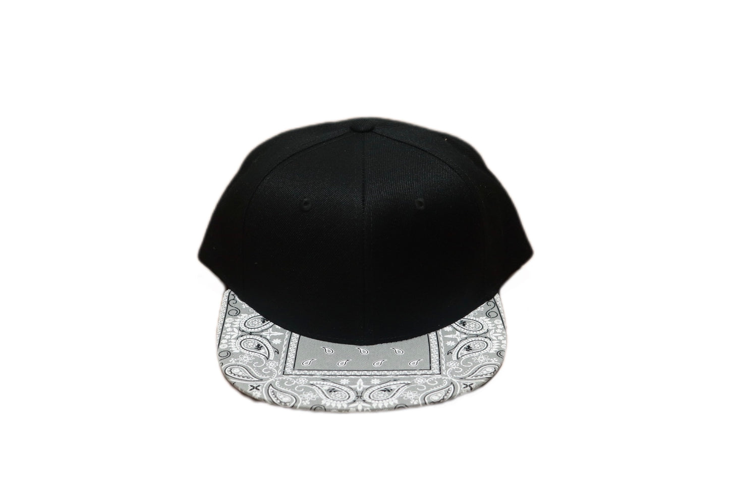 LOWLOW STREETWEAR BLACK /GRAY BANDANA SNAPBACK