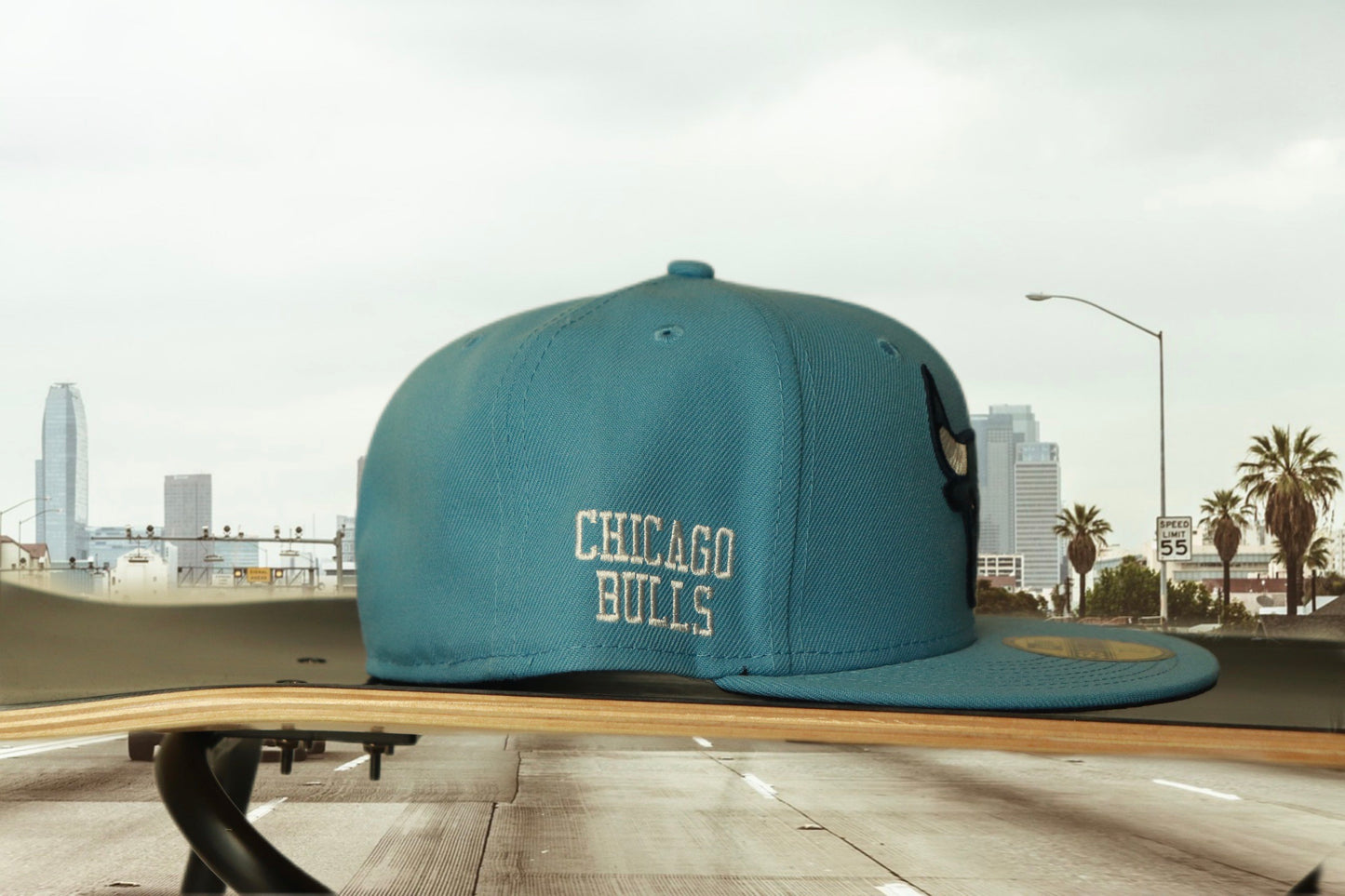 NEW ERA59FIFTY Chicago Bulls sky blue cap 7 1/2