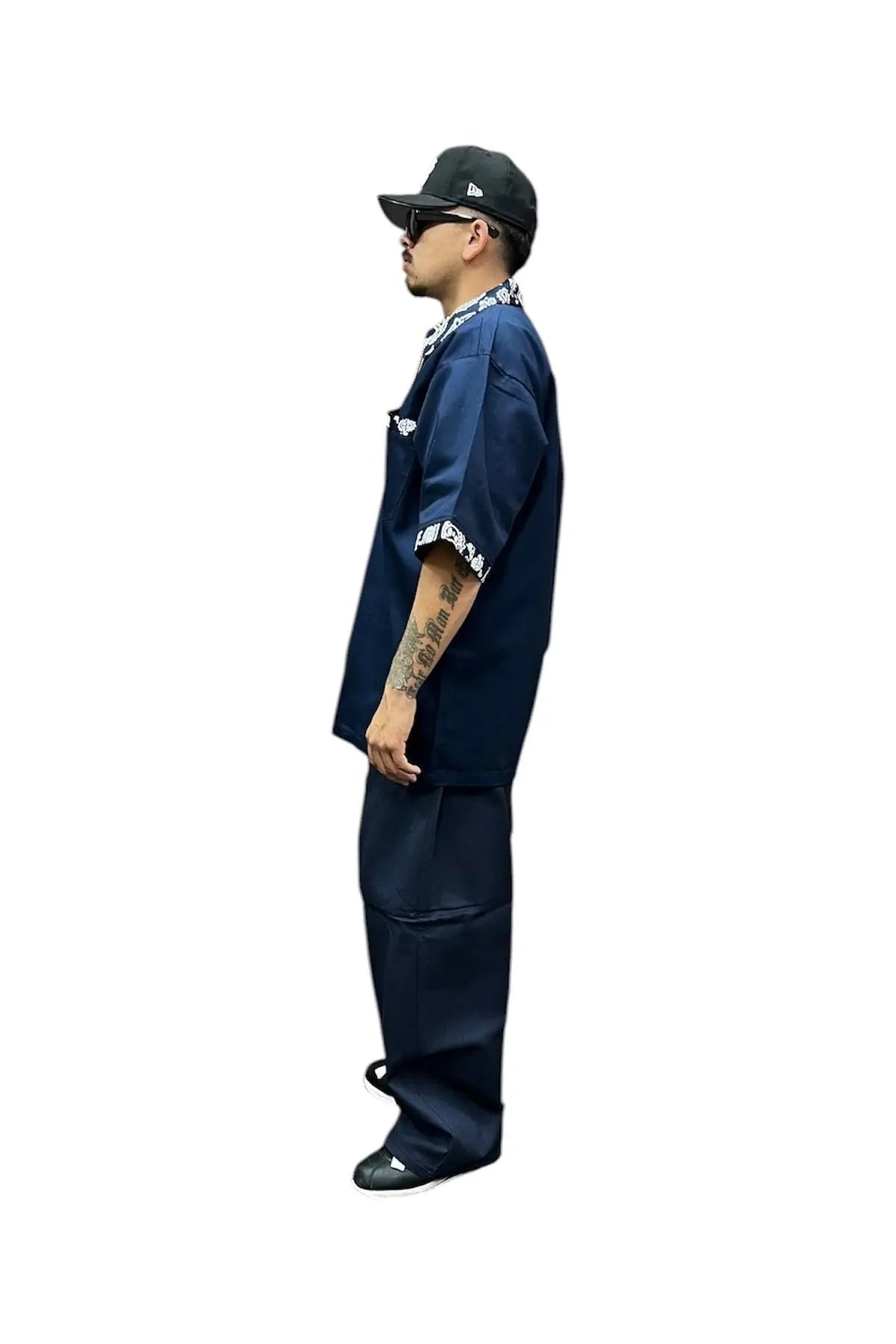 LOWLOW STREETWEAR ROLLING NAVY BLUE BANDANA