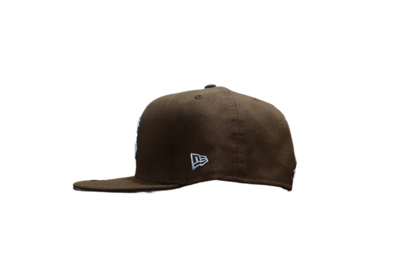 BORN X RAISED NEW ERA FITTED ROCKER HAT WALNUT / BABY BLUE