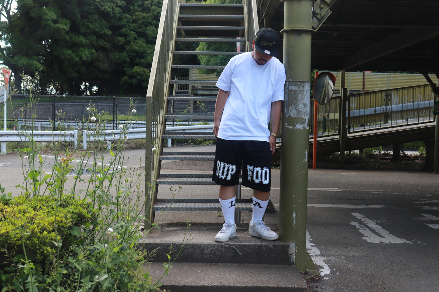 SUPFOO VARSITY MESH SHORTS