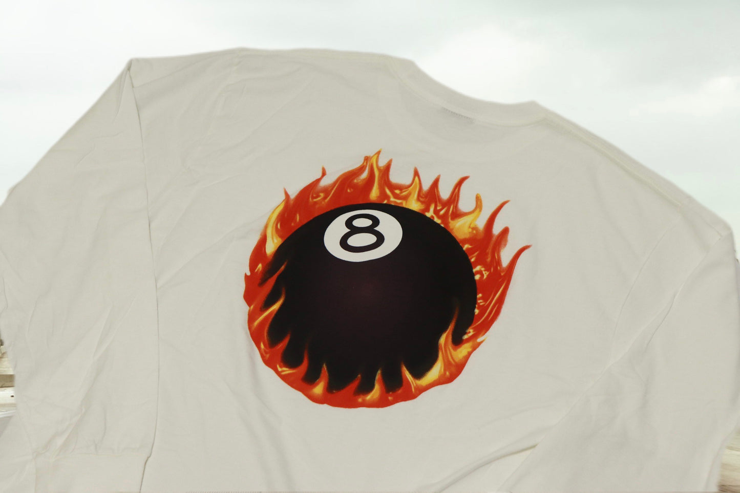 STUSSY FIRE 8 BALL long sleeve T