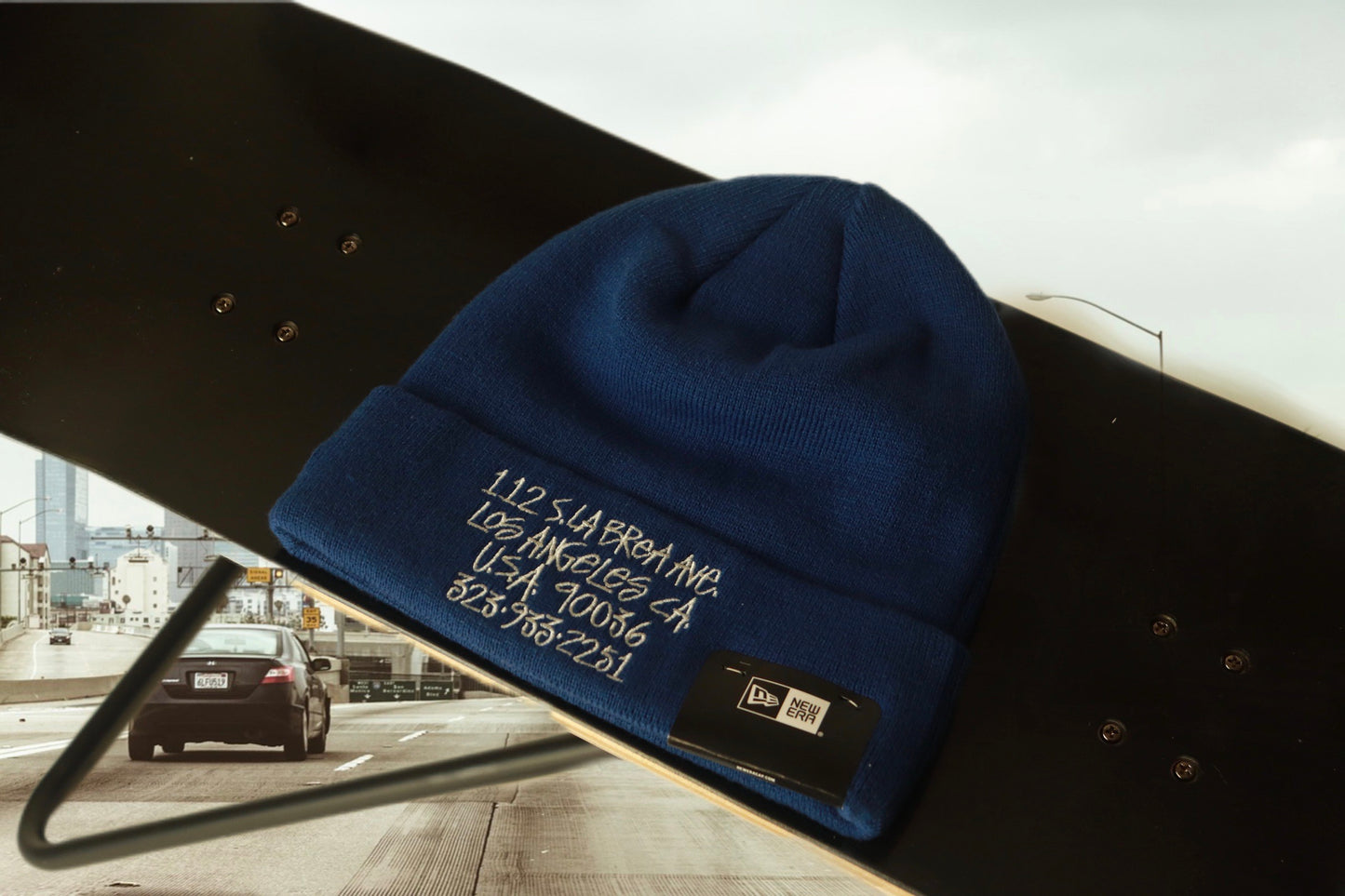 STUSSY LA chapter newera beanie