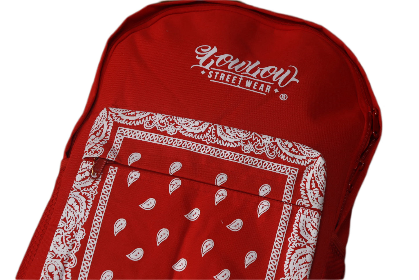 LOWLOW STREETWEAR RED BANDANA BACKPACK