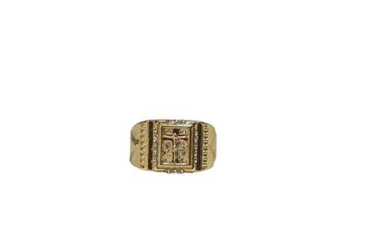 Rosario Ice Gold Ring