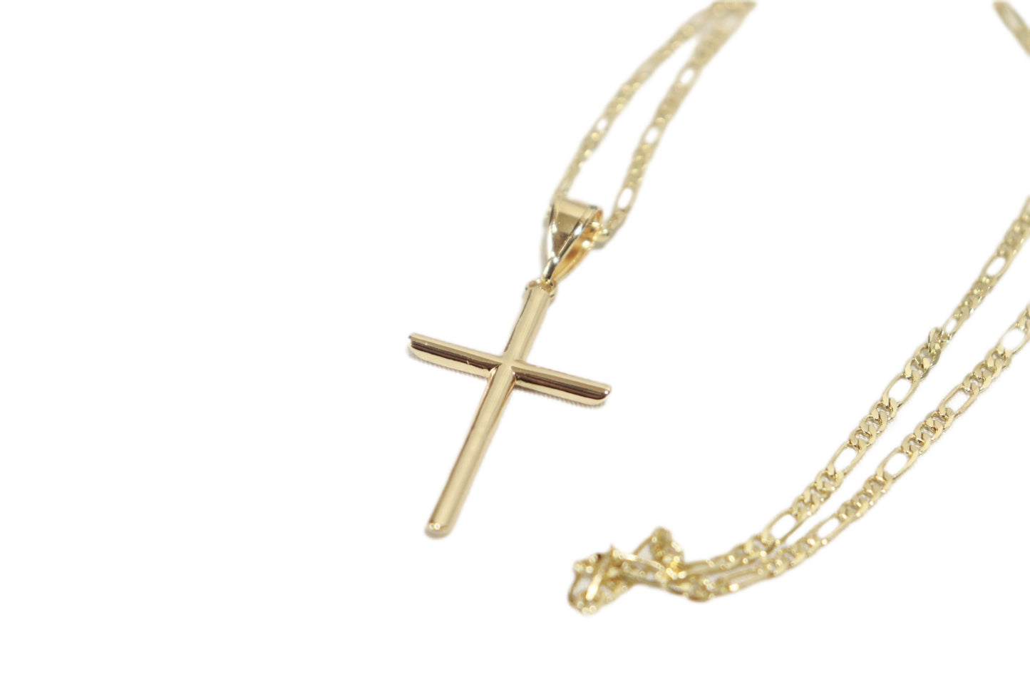 Cross Ice Gold Necklace