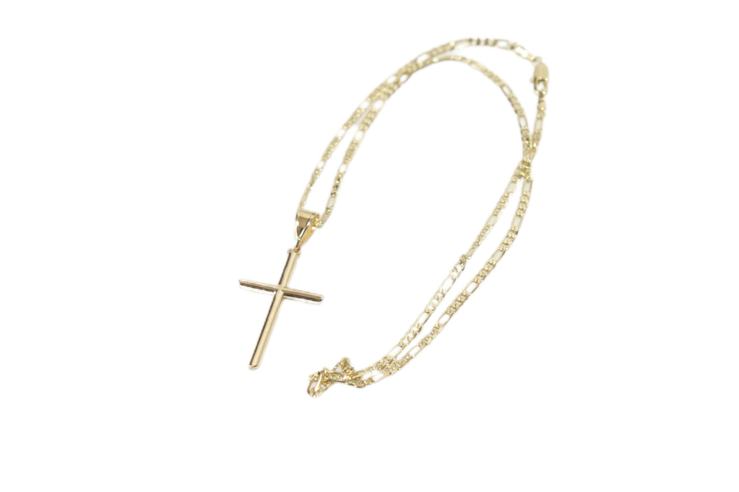 Cross Ice Gold Necklace