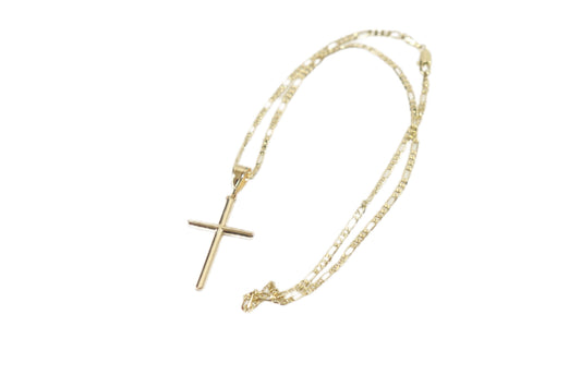 Cross Ice Gold Necklace
