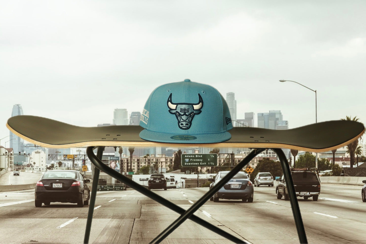 NEW ERA59FIFTY Chicago Bulls sky blue cap 7 1/2