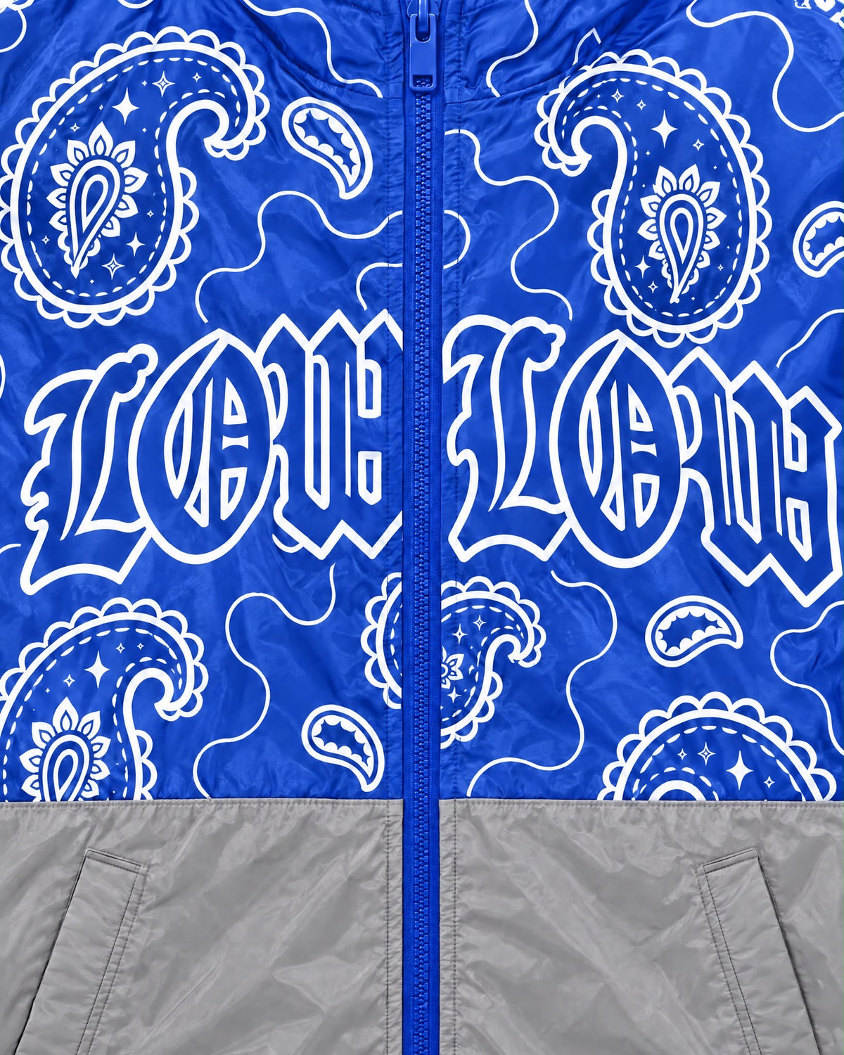 LOWLOW STREETWEAR Rag Block Zip Hoodie Royal