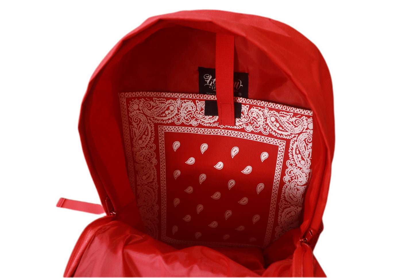 LOWLOW STREETWEAR RED BANDANA BACKPACK