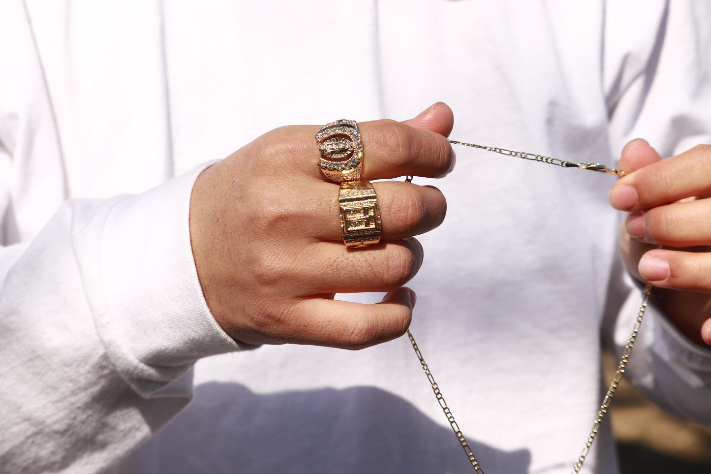 Rosario Ice Gold Ring