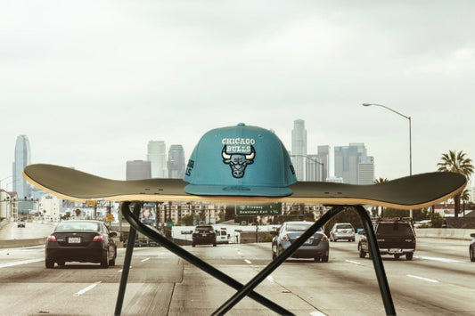 YOUTH NEW ERA9FIFTY Chicago Bulls sky blue snapback cap