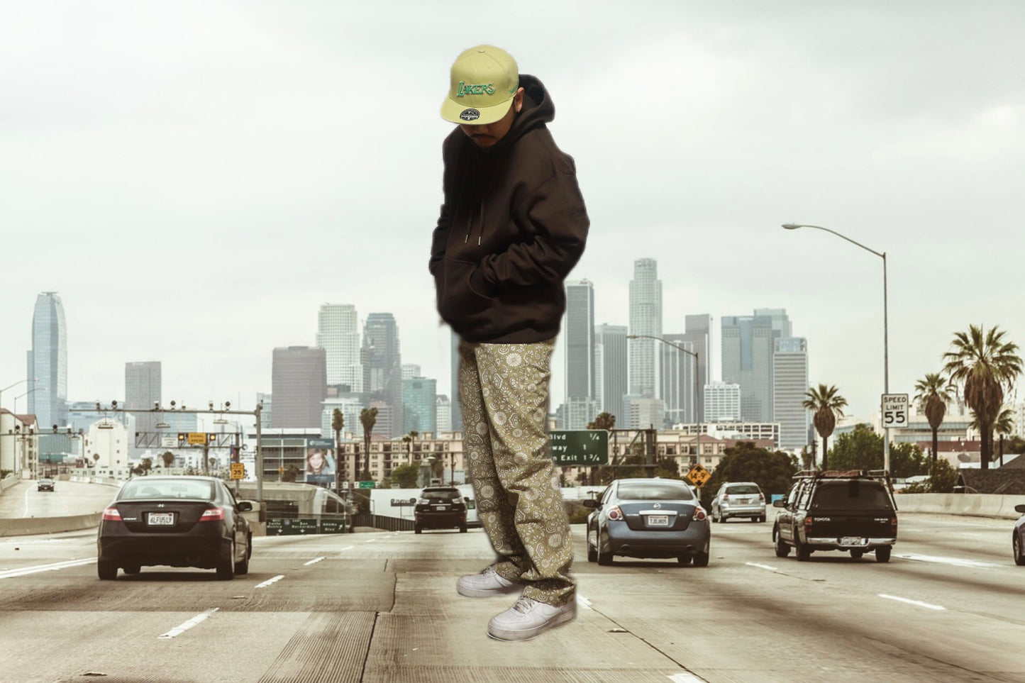 Mitchell&Ness LAKERS Maribu Sunrise cap