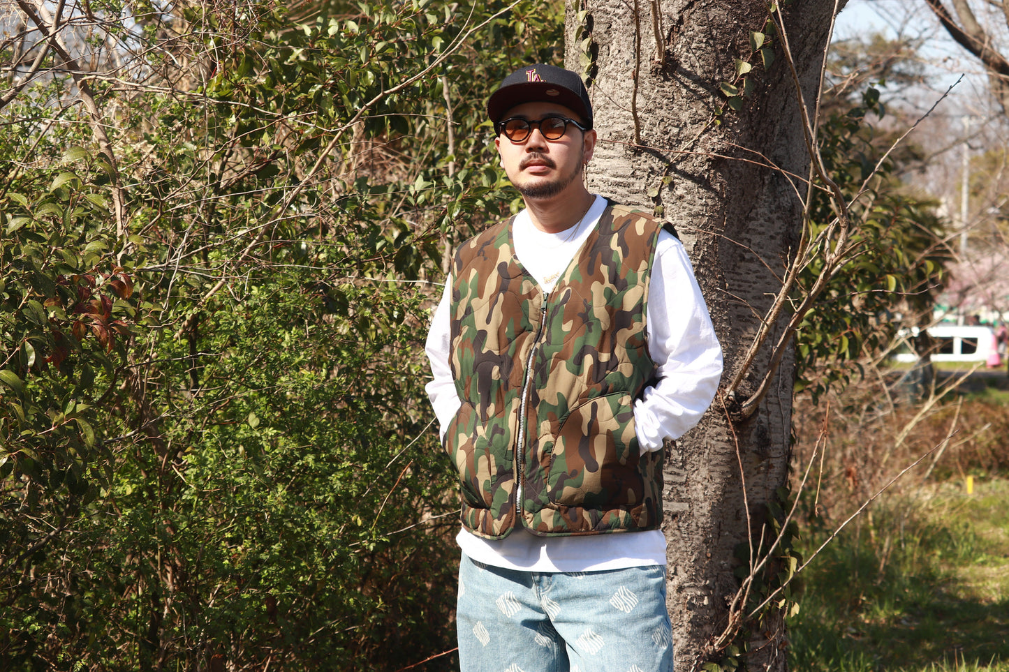 MAISON ARTICLE QUILTED CAMO VEST