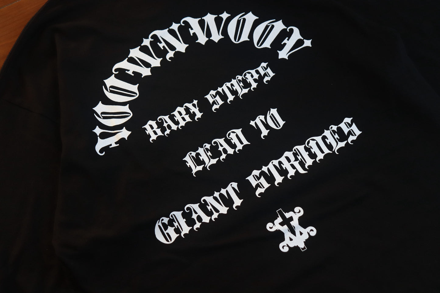 VOOWN Embroidery Vross Heavy Long Sleeve Tee BK