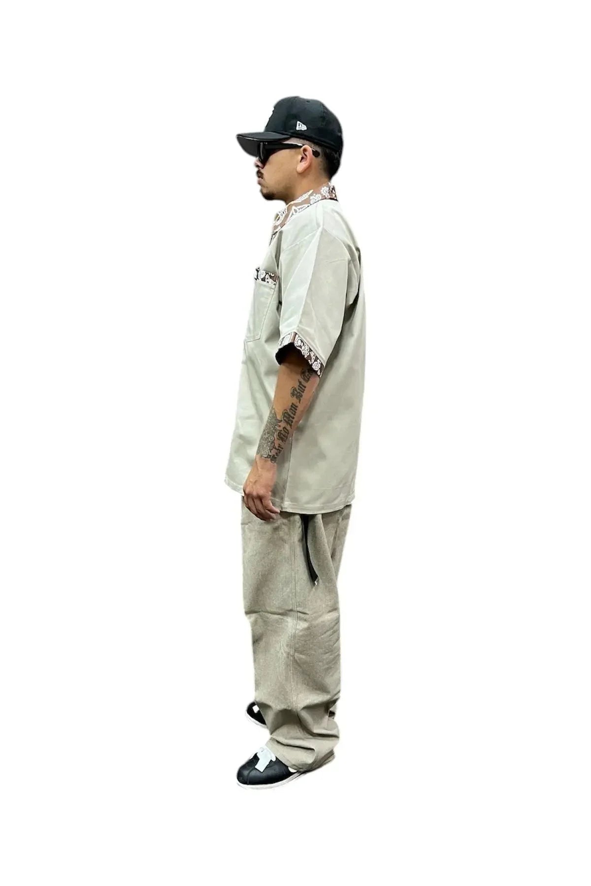 LOWLOW STREETWEAR LOWRIDING KHAKI BROWN BANDANA