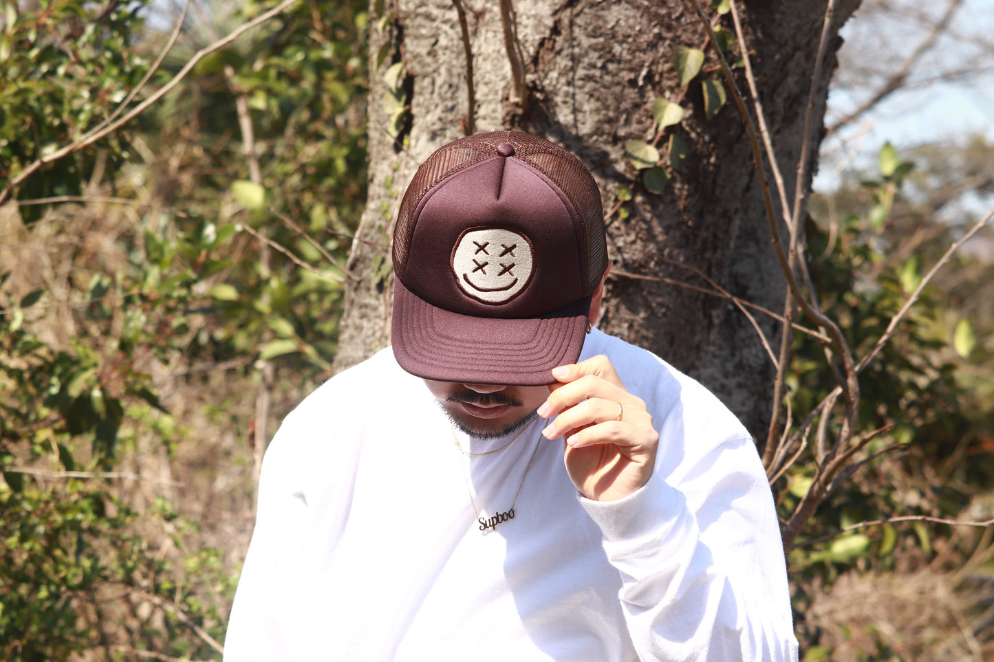 Smile Mesh Cap