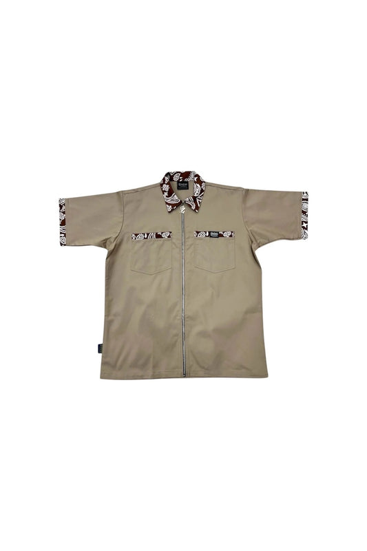 LOWLOW STREETWEAR LOWRIDING KHAKI BROWN BANDANA