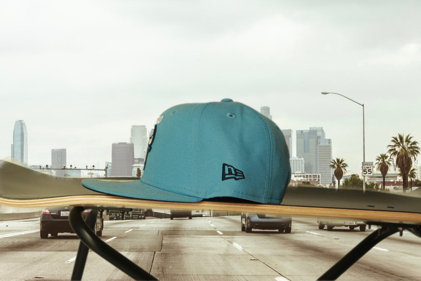 YOUTH NEW ERA9FIFTY Chicago Bulls sky blue snapback cap