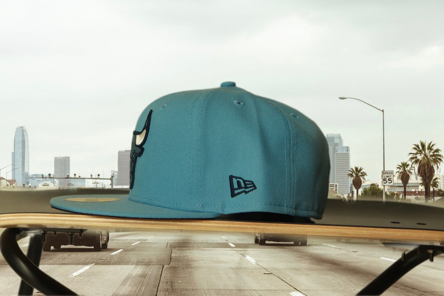 NEW ERA59FIFTY Chicago Bulls sky blue cap 7 1/2