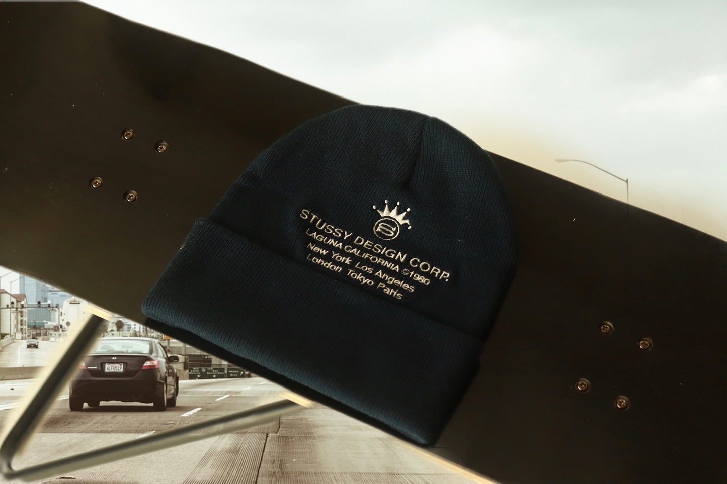 STUSSY corp cuff beanie