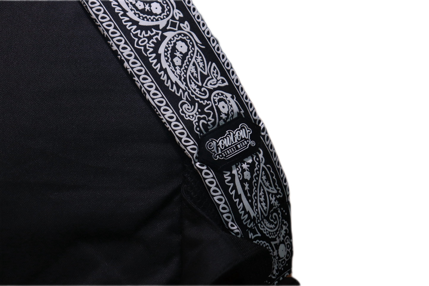 LOWLOW STREETWEAR BLACK BANDANA BACKPACK