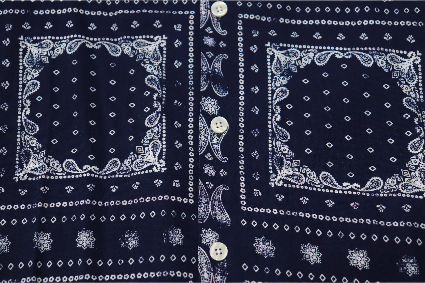 PACSUN Blue Paisley Camp Shirt