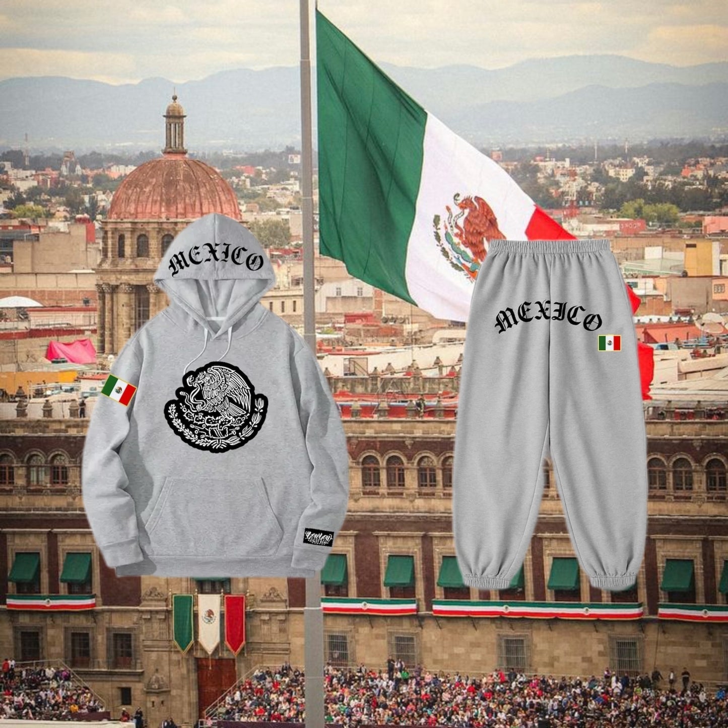 LOWLOW STREETWEAR MEXICO Sweatsuit Set (Hoodie + Sweatpants)