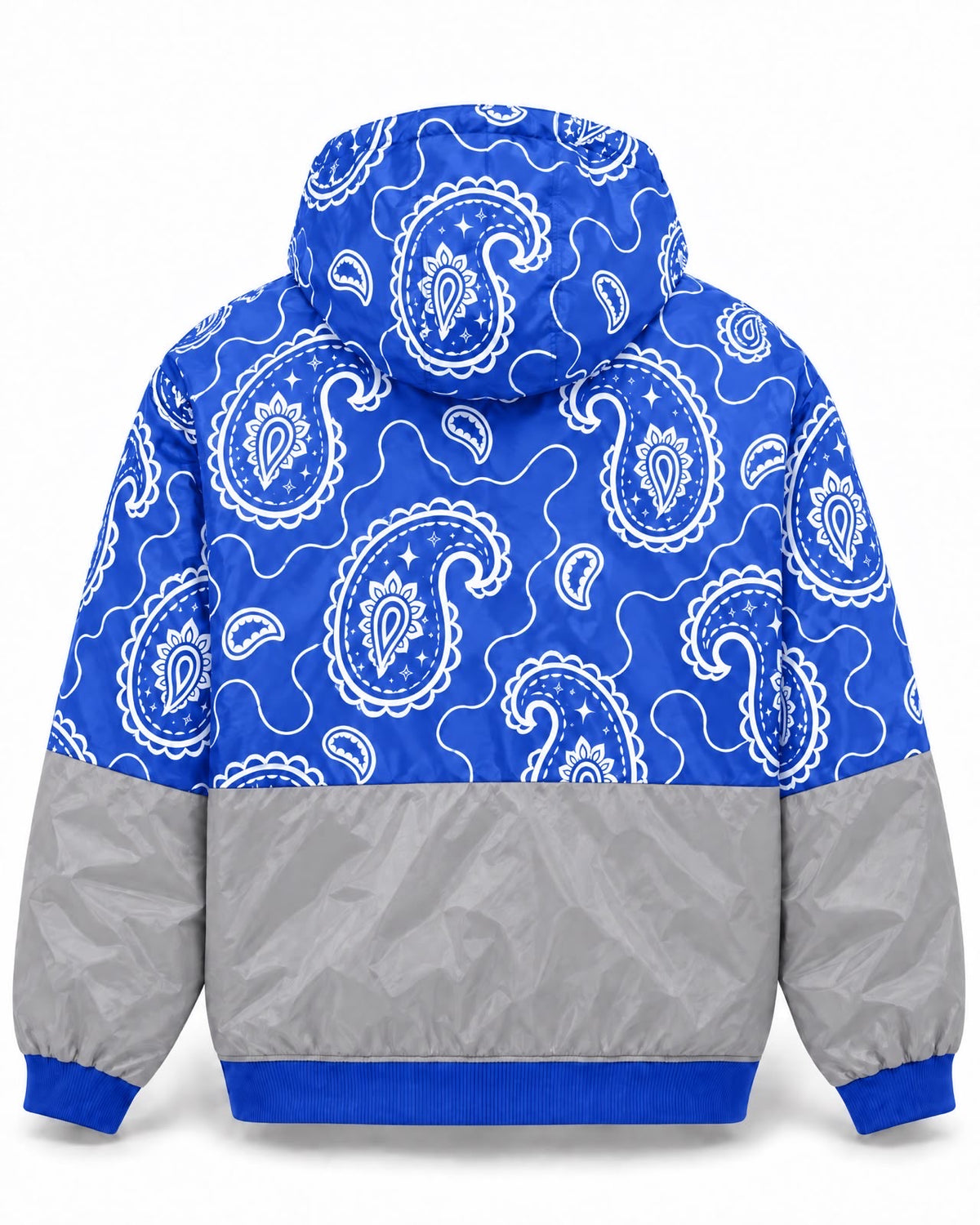 LOWLOW STREETWEAR Rag Block Zip Hoodie Royal