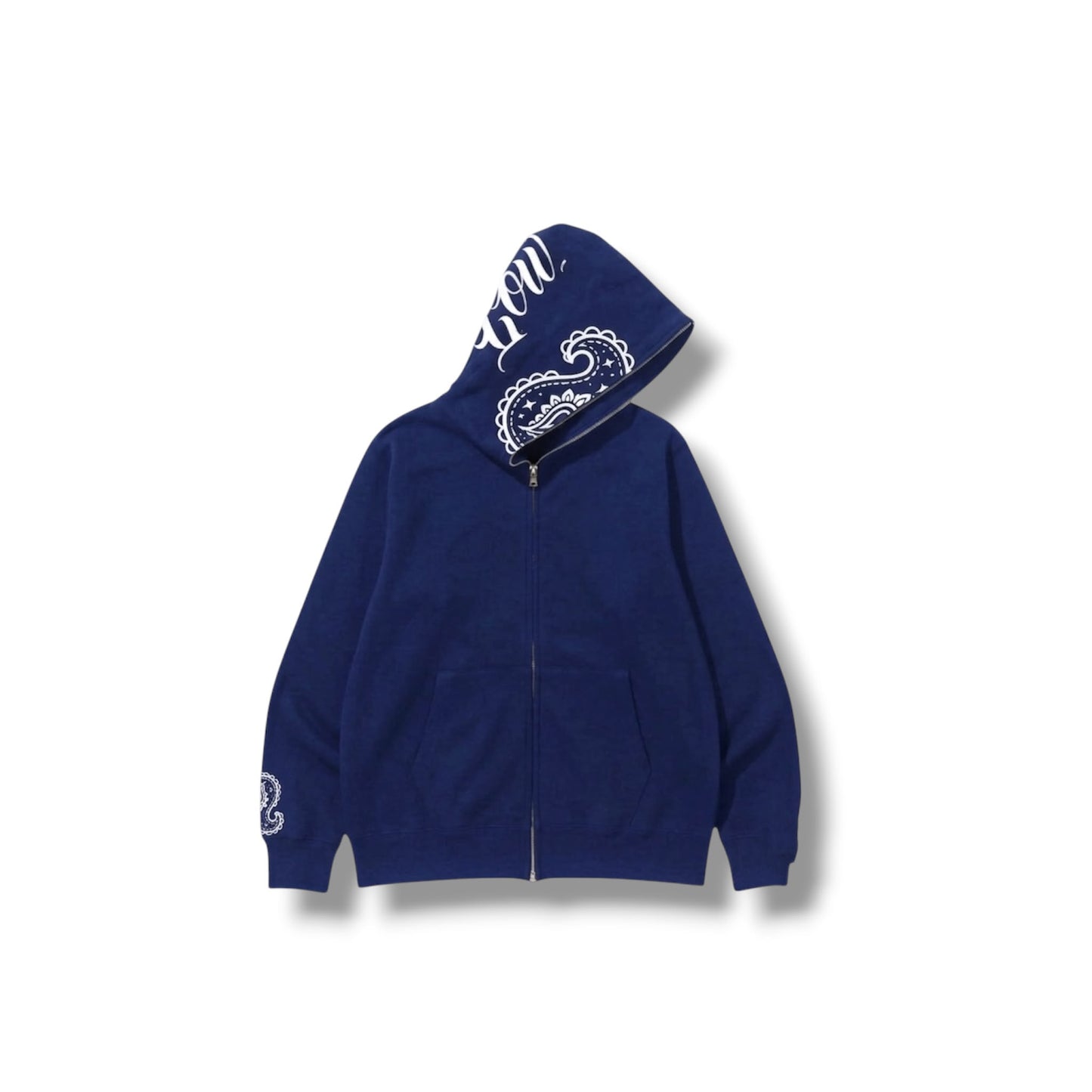 【限定生産】LOWLOW STREETWEAR NAVY BLUE BRAND ICON FULL ZIPPER