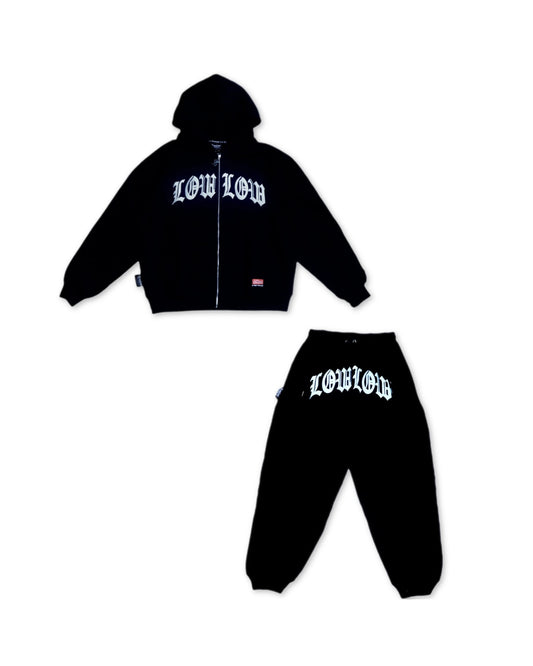 【限定アイテム】LOWLOW STREETWEAR LOWLOW LOGO Sweatsuit Set (Hoodie + Sweatpants)