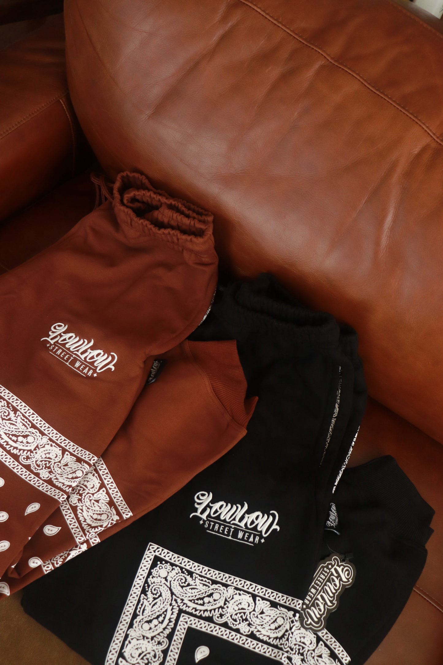 【限定生産】LOWLOW STREETWEAR   MAYAN BROWN SWEATPANTS