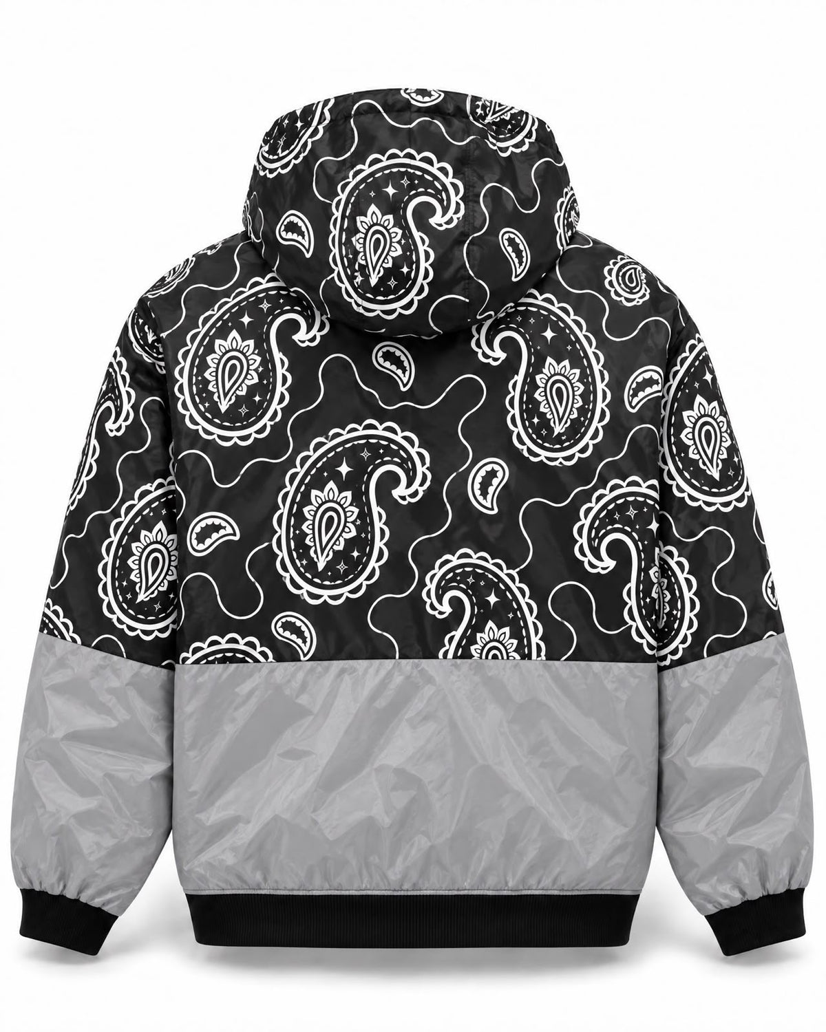 LOWLOW STREETWEAR Rag Block Zip Hoodie Blackout