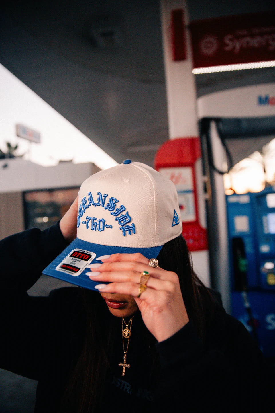 MadStrange OE 760 Snapback Tan & Blue