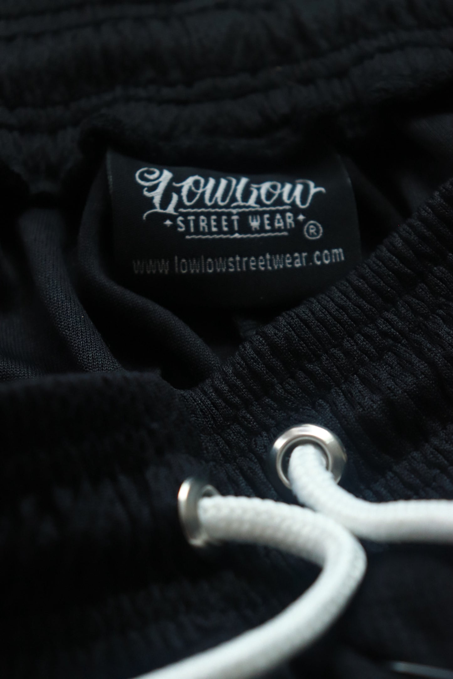 LOWLOW STREETWEAR LOWLOW Black Paisley Court Shorts  BK