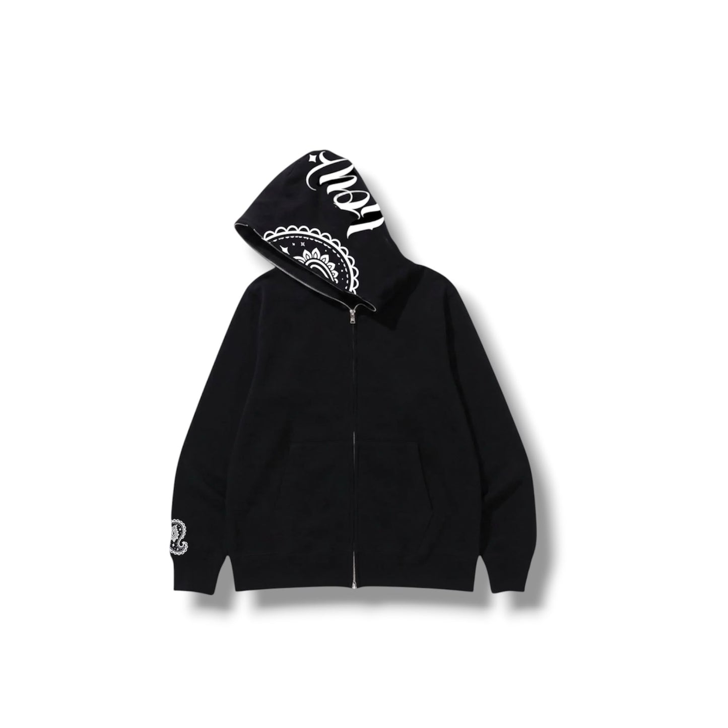 【限定生産】LOWLOW STREETWEAR BLACK BRAND ICON FULL ZIPPER