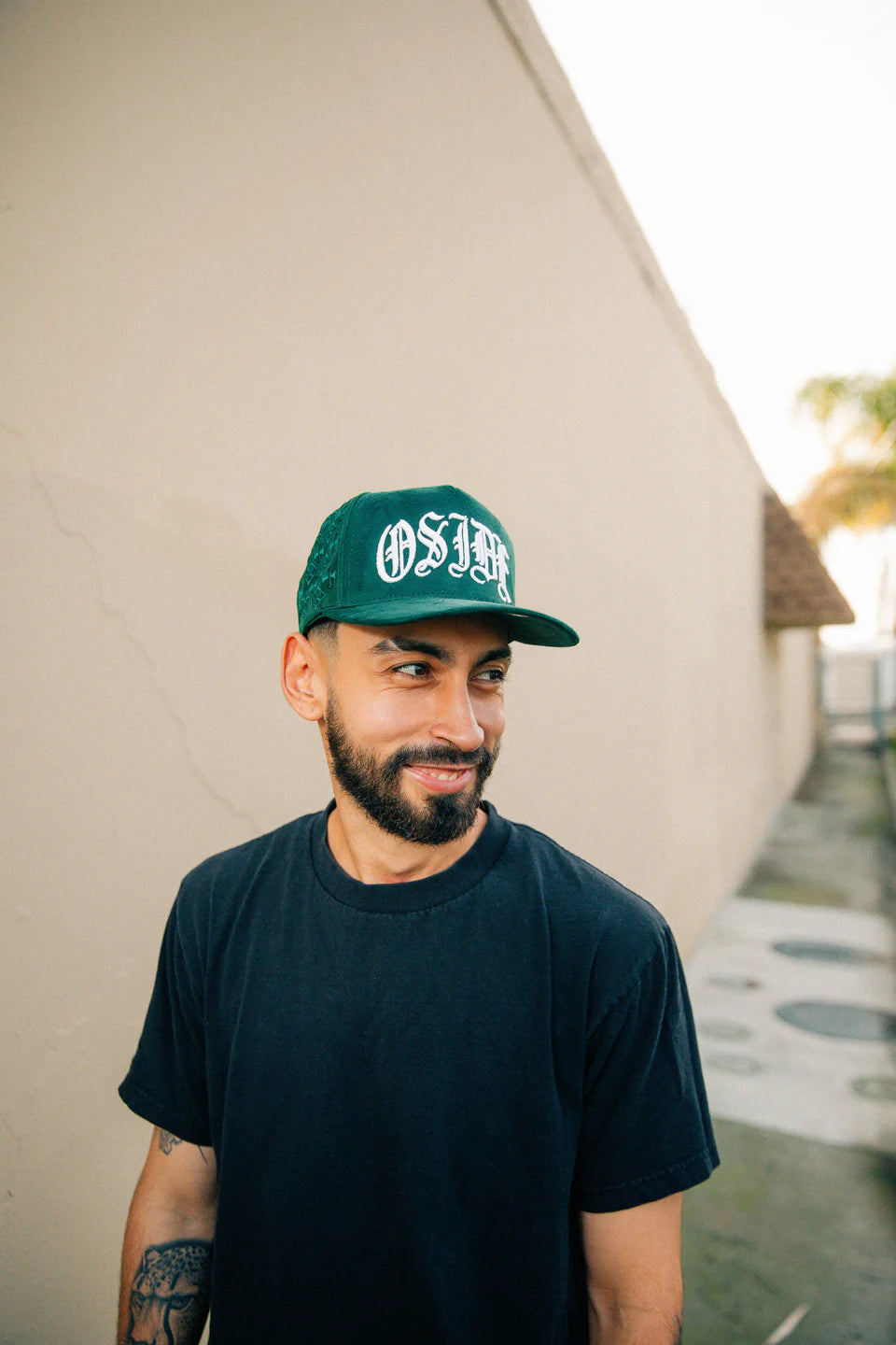 MadStrange OE OSIDE Suede Snapback (Forest Green)