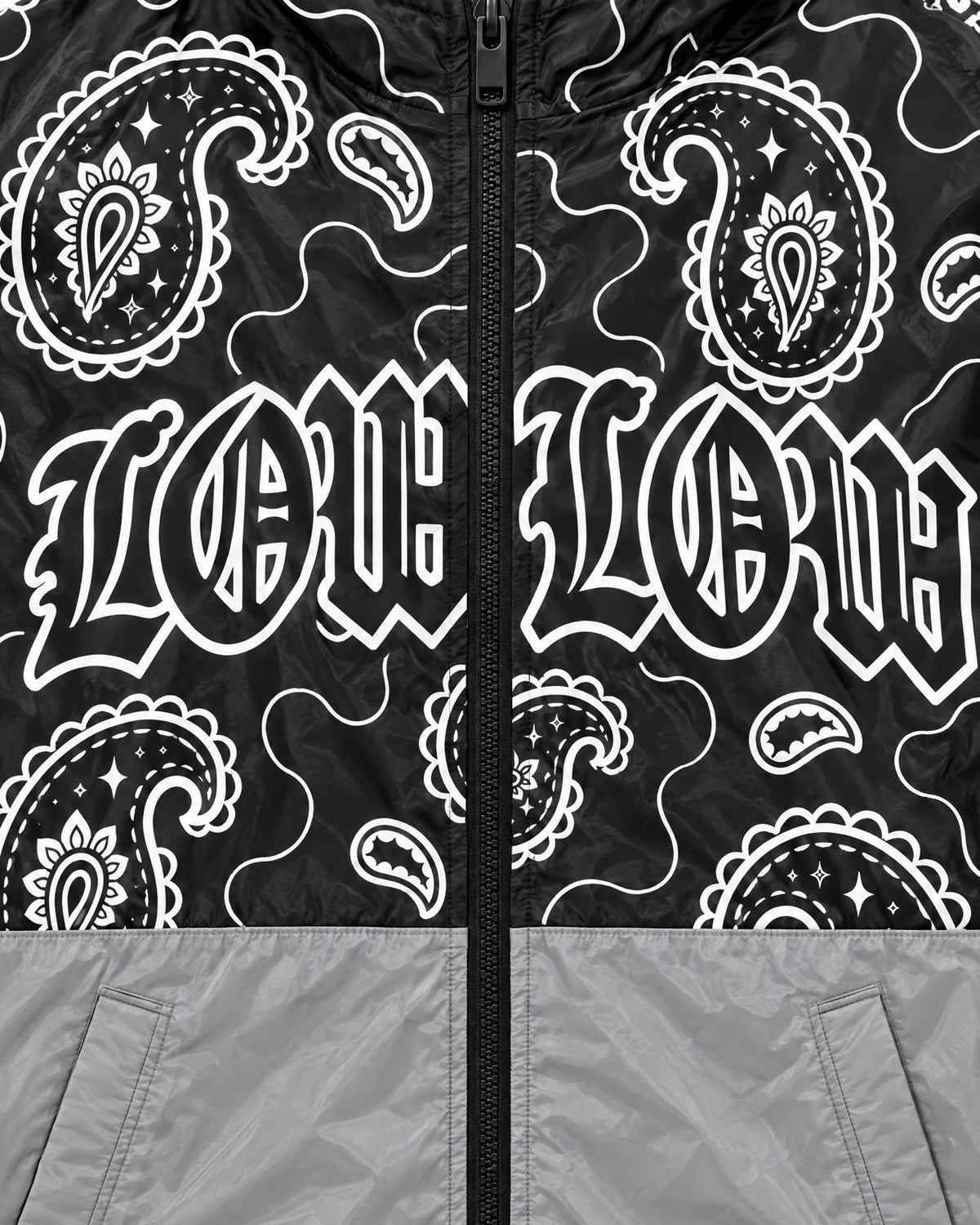 LOWLOW STREETWEAR Rag Block Zip Hoodie Blackout