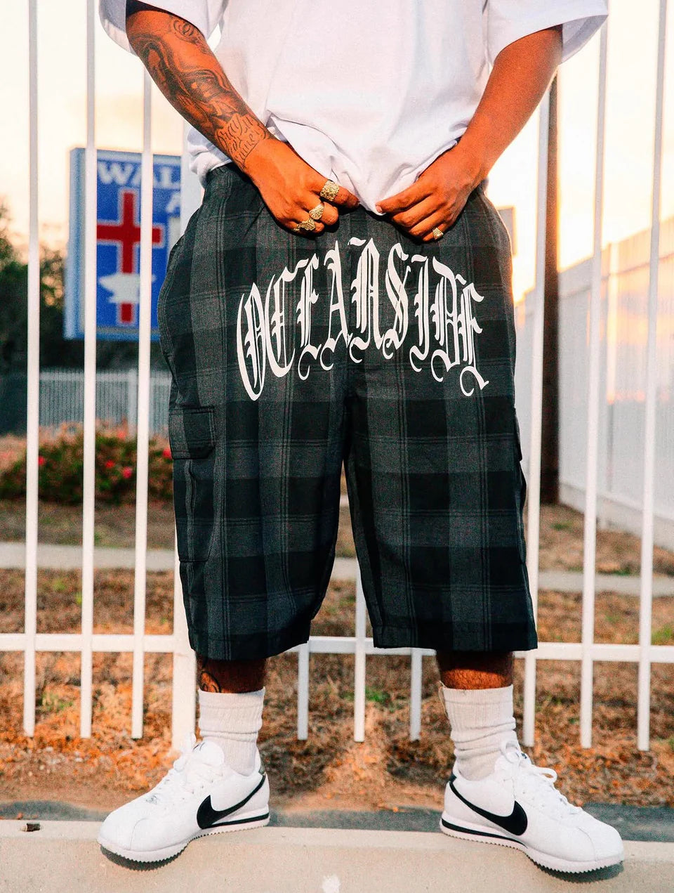 MadStrange Flannel Shorts (Black)