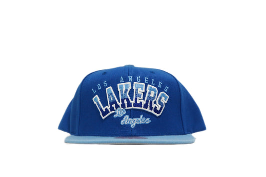 Mitchell&Ness LAKERS Gradient world bleu royal cap