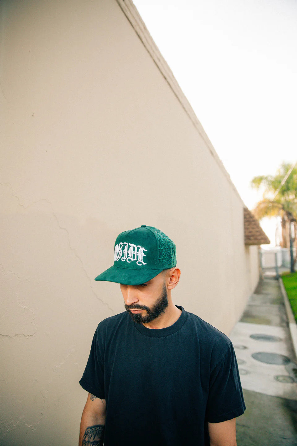 MadStrange OE OSIDE Suede Snapback (Forest Green)