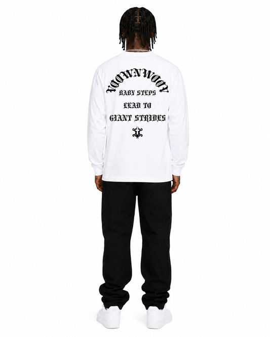 VOOWN Embroidery Vross Heavy Long Sleeve Tee WH