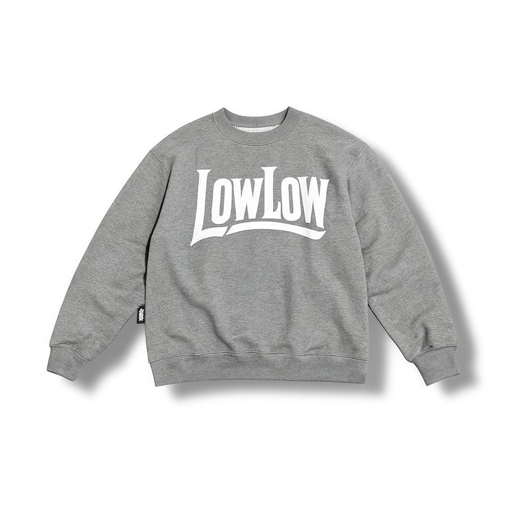 LOWLOW STREETWEAR LOWLOW Heavyweight Streetwear Crewneck Grey