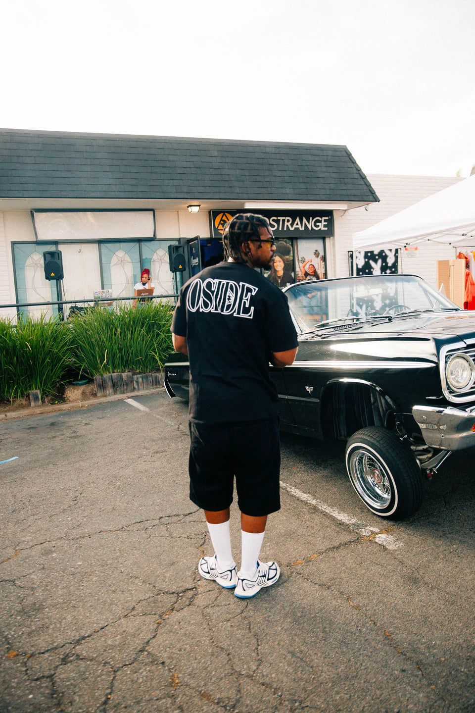 MadStrange Logo OSIDE shirt (BLACK)